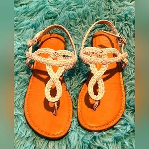 Wonder Nation Criss-Cross Braided Sandals